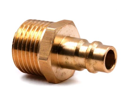 Соединение быстросъемное HQ-PM12 «папа»-нар. резьба 1/2" (латунь) HQ-mech УТ000002474 