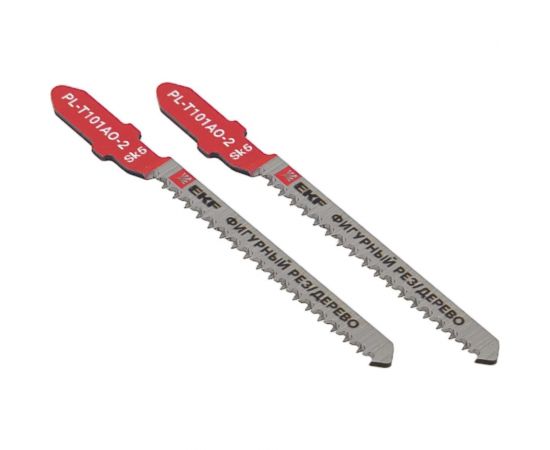 Пилки для электролобзика Expert T101AO, фигурный рез по дереву, SK5, 2 шт EKF pl-t101ao-2 
