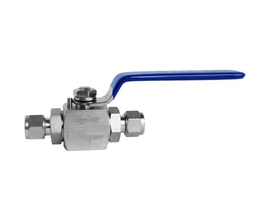 Шаровой кран Hy-Lok 105 серии из нержавеющей стали SS 316, проходной, 10мм - 10мм H1B-H-10M-PK-ML 