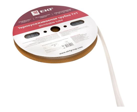 Термоусаживаемая трубка EKF ТУТ 12/6 прозрачная рулон PROxima tut-12-tr – изображение 2