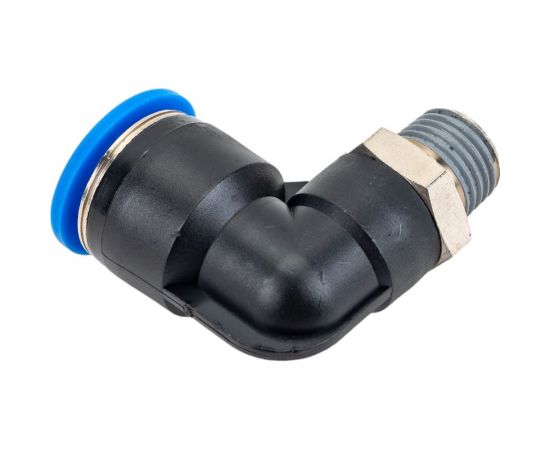 Фитинг цанговый угловой с наружной резьбой 1/4M для трубки диаметром 12 мм SHPI PL 12-R02 – изображение 2