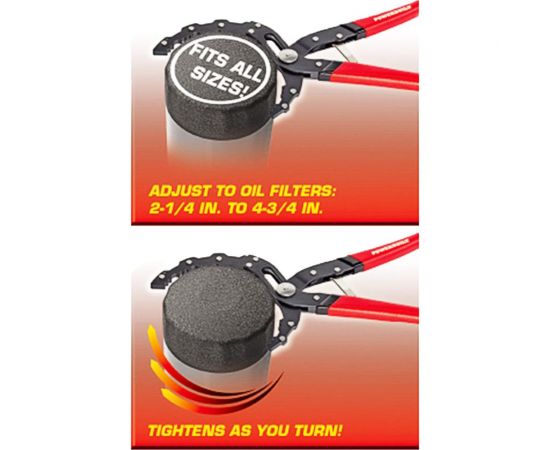 Съемник масляных фильтров TORGWIN powerbuilt саморегулирующийся, 57-120 мм 942068R – изображение 2
