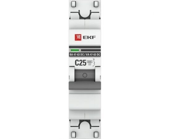 Автоматический выключатель EKF 1P 25А C 6кА ВА 47-63 DC PROxima mcb4763-DC-1-25C-pro – изображение 2
