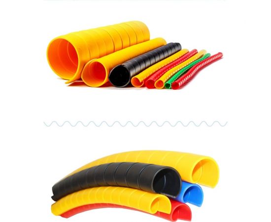 Защитная спираль для шлангов, рукавов и проводов Hydrosafe диаметр 20-27 мм, цвет желтый, 25 метров HS20YLW25 – изображение 3