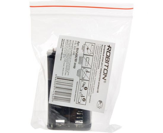 Отсек для элементов питания Robiton Bh2xAA/9V snap для "Кроны" PK1 16498 – изображение 3