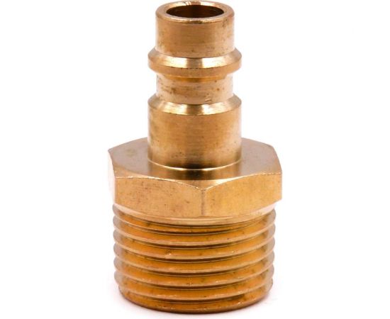 Соединение быстросъемное HQ-PM12 «папа»-нар. резьба 1/2" (латунь) HQ-mech УТ000002474 – изображение 3