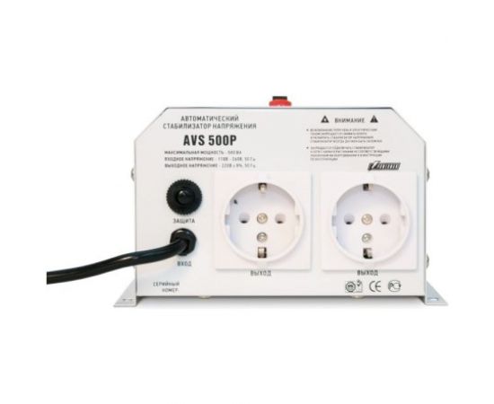 Настенный стабилизатор Powerman 1ф 0,5 кВА AVS 500 6049480 – изображение 3
