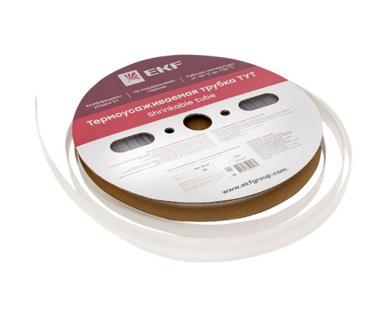 Термоусаживаемая трубка EKF ТУТ 12/6 прозрачная рулон PROxima tut-12-tr – изображение 5