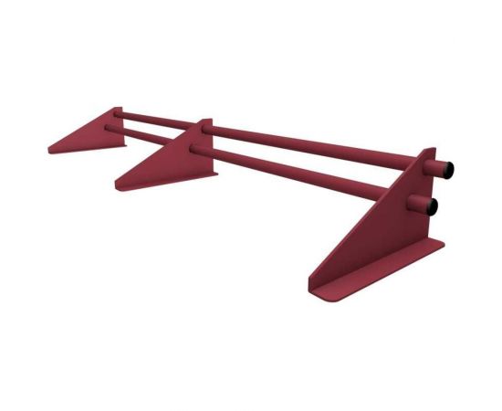 Универсальный трубчатый снегозадержатель ТАВРОС 20х3000 мм, полиэстер, глянец, RAL 3005 винно-красный 3001337 