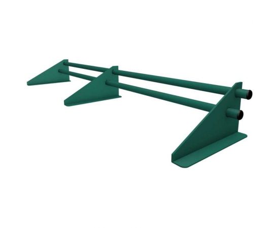 Универсальный трубчатый снегозадержатель ТАВРОС 20х3000 мм, полиэстер, глянец, RAL 6005 зеленый мох 3001339 