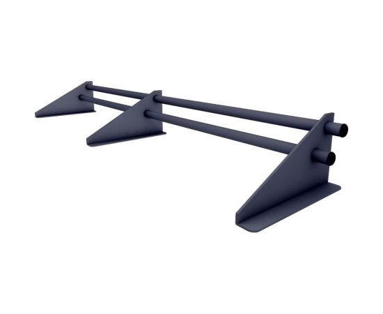 Универсальный трубчатый снегозадержатель ТАВРОС 20х3000 мм, полиэстер, глянец, RAL 7024 графитовый серый 3001455 