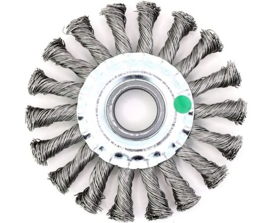 Щетка дисковая жгутовая 115x13x22.2 мм, ворс нержавеющая сталь 0.50 мм для УШМ 13-032 EuroBrush EB-DSS3 