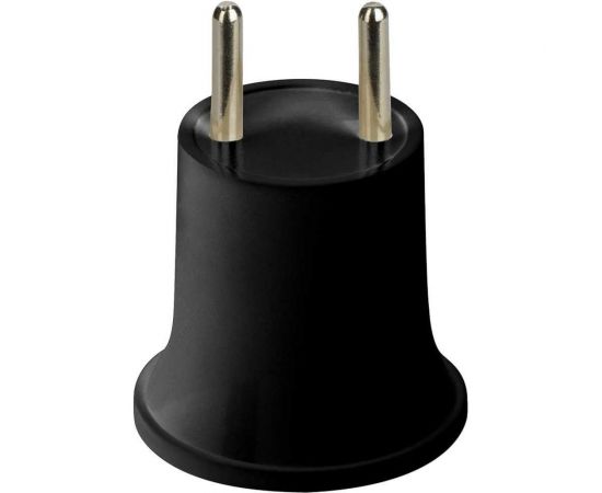 Переходник вилка-Е27 REV карболитовый, черный, 24638 1 