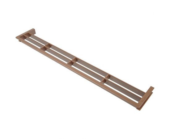 Решетка вентиляционная для цоколя (390х65 мм; светло-ореховая) Volpato 2190-449-NC 