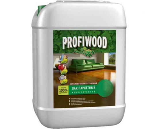 Акрилово-полиуретановый паркетный лак PROFIWOOD (износостойкий; полуматовый; 0.9 л) 60654 