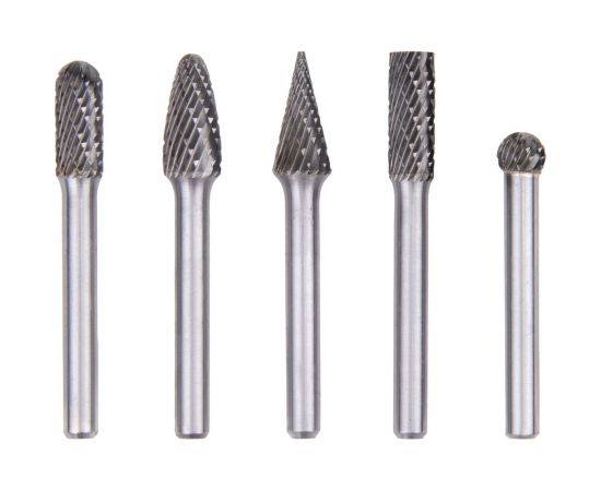 Набор бор-фрез HM KPLM06X-45 DCM 5 шт, форма A, C, D, F, M NORGAU 077200120 – изображение 2