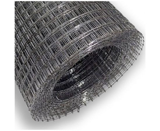 Сварная оцинкованная сетка КБР диаметр проволоки 0.8мм, ячейка 10x10мм, 1-15м KBR10100815ZNA – изображение 2