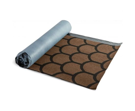 Черепица рулонная Бобровый хвост (8х1 м; коричневая) Технониколь TN573876 – изображение 2