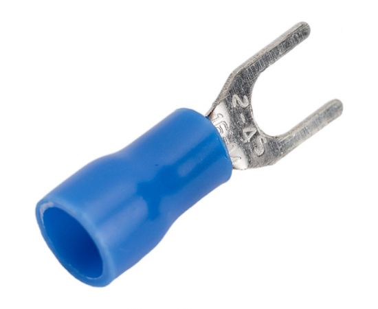 Вилочный изолированный наконечник REXANT 4.3мм 1.5-2.5кв.мм синий, 100 шт 08-0132 – изображение 2
