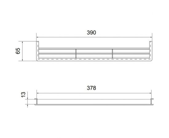 Решетка вентиляционная для цоколя (390х65 мм; светло-ореховая) Volpato 2190-449-NC – изображение 2