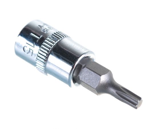 Насадка торцевая 1/4"DR с вставкой-битой T15 Ombra 114315 – изображение 3