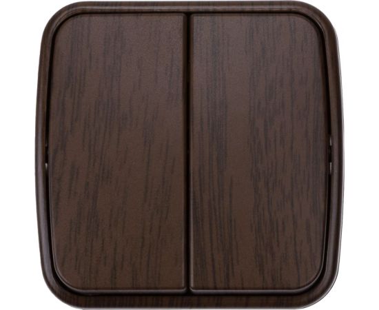 Выключатель TDM 2-кл. открытой установки IP20 10А, венге ""Дача"" Народная SQ1824-0042 – изображение 3