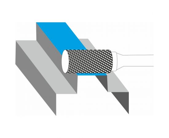Бор-фреза твердосплавная цилиндрическая A-05-13-M-05-45 спиральная насечка по металлу Sekira 20481 – изображение 4