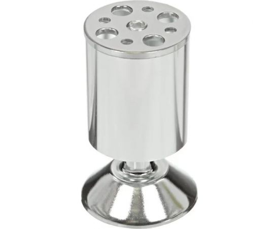 Ножка Tech-Krep алюминий, круглая, регулируемая, с конусом, D50x100 мм, хром - накл. 148558 