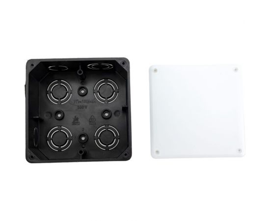 Распаечная коробка Navigator 93 763 nss-db-sw-100-100-50-bl скрытого монтажа с крышкой 93763 