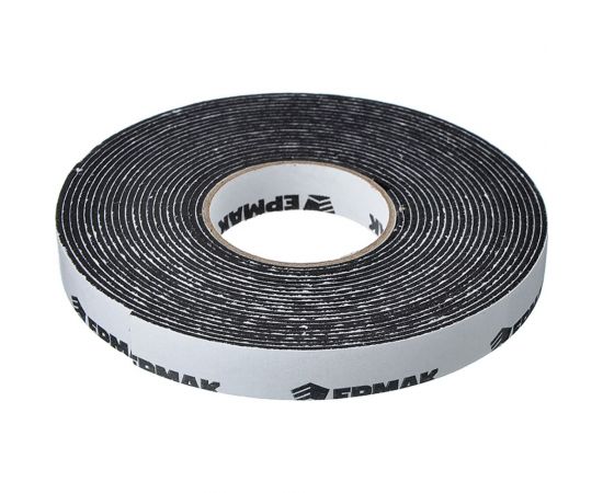 Монтажная 2-х сторонняя клеящая лента ЕРМАК для АВТО, 12 мм x 5 м, черная 472-016 