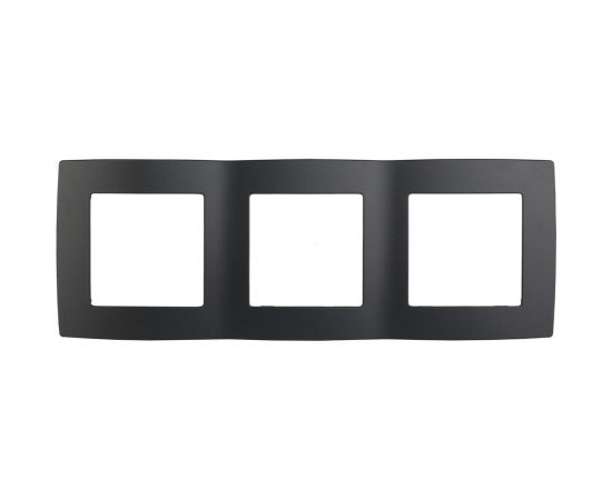 Рамка ЭРА 12-5003-05 на 3 поста, антрацит Б0014765 