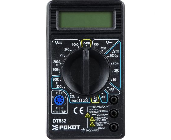 Цифровой мультиметр РОКОТ DT-832 660-015 