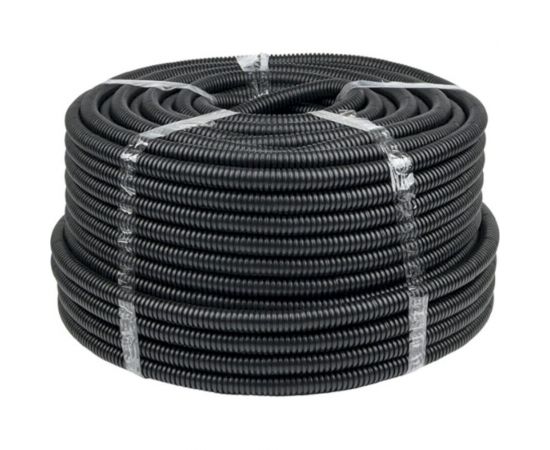 Легкая гофротруба УРАЛ ПАК ПНД 20 мм 25 с протяжкой черная, м ГФ-1100020-025 