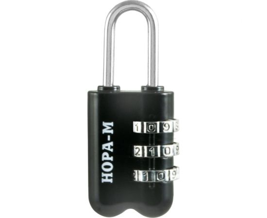 Навесной кодовый замок НОРА-М 613 черный 17081 