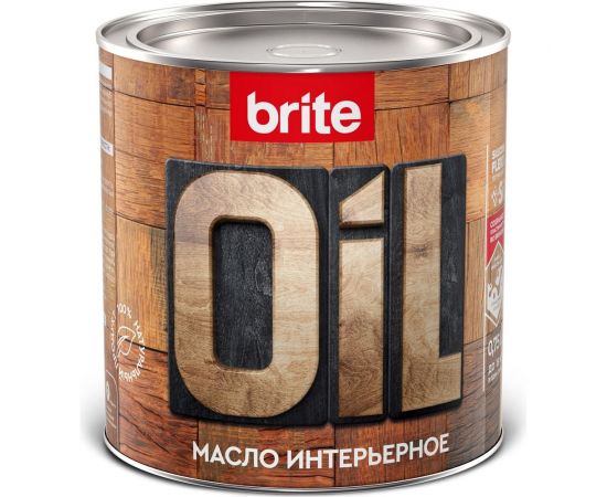Интерьерное масло BRITE FLEXX бесцветное, банка 0,75 л 212483 