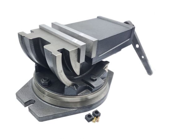 Станочные тиски TORNERI глобусные 2-х осевые поворотные L губок 160 мм, серия QHK160 045774 