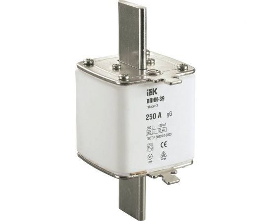 Плавкая вставка предохранителя IEK ППНИ-39 габарит 3 250А DPP50-250 