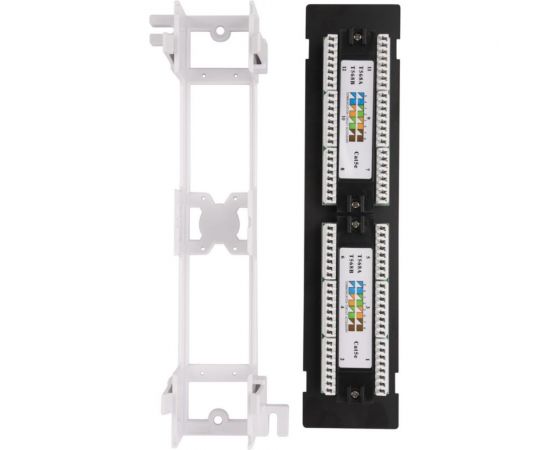 Настенная патч-панель WRline WR-PL-12-C5E-WL-D 12 портов RJ-45, категория 5е, с подставкой 505211 – изображение 2
