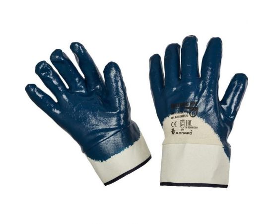 Нитриловые перчатки с короткой крагой Ампаро Нитрос КЧ (т) Размер 11 6405 (448575)-11 – изображение 2