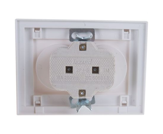 Двойная розетка LEZARD RAIN б/ з керамика белый 703-0202-128 – изображение 2