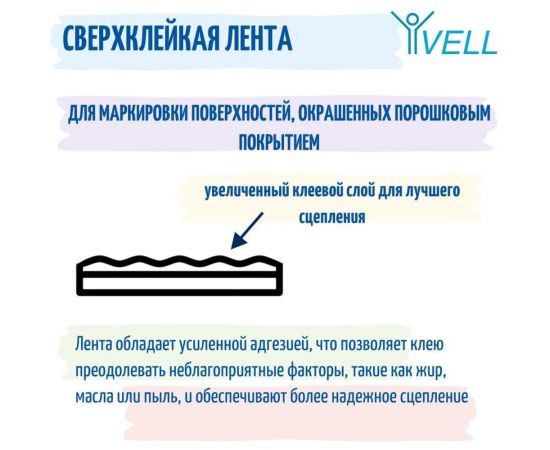 Лента Vell VL-S621 Brother TZE-S621, 9 мм, черный на желтом, для PT 1010/1280/D200/H105/E100 319966 – изображение 2