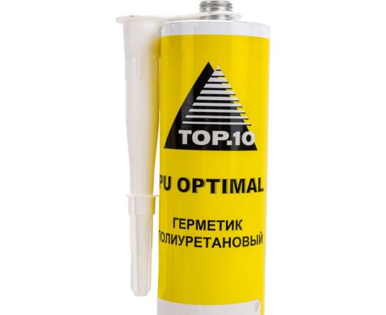 Герметик TOP.10 optimal полиуретановый, бежевый, 310 мл 10.642.0310. – изображение 2
