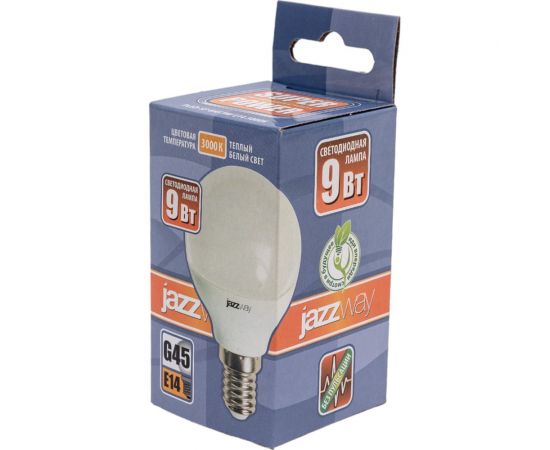 Лампа Jazzway PLED-SP G45 9w E14 3000K-E 2859570A – изображение 2