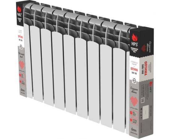 Алюминиевый радиатор Невинномысский Радиаторный Завод серия Оптима 10 секций 500/100 4603335720504 – изображение 3