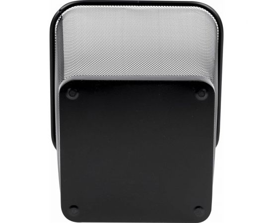 Корзина для бумаг BRAUBERG Germanium квадратная, 14 литров, металл, черная 237975 – изображение 3