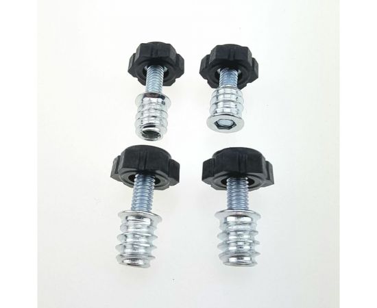 Регулируемая врезная опора с футоркой Элимет М6x17 мм , комплект 4 шт. БП-00002360 – изображение 3