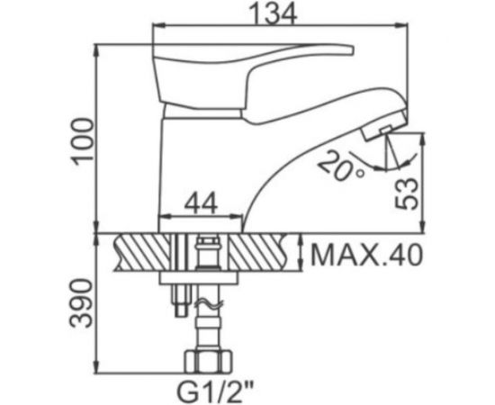Смеситель для умывальника LEDEME L1014 65709 – изображение 3