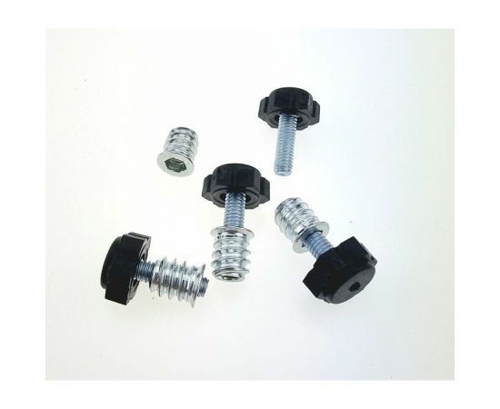 Регулируемая врезная опора с футоркой Элимет М6x17 мм , комплект 4 шт. БП-00002360 – изображение 4