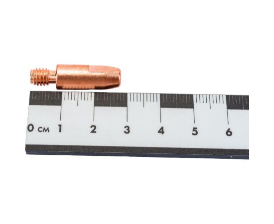 Наконечник сварочный (М6х28х0.8 мм; Cu-E; 5 шт) PLAZWELD Р-М62808 – изображение 4