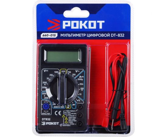 Цифровой мультиметр РОКОТ DT-832 660-015 – изображение 5